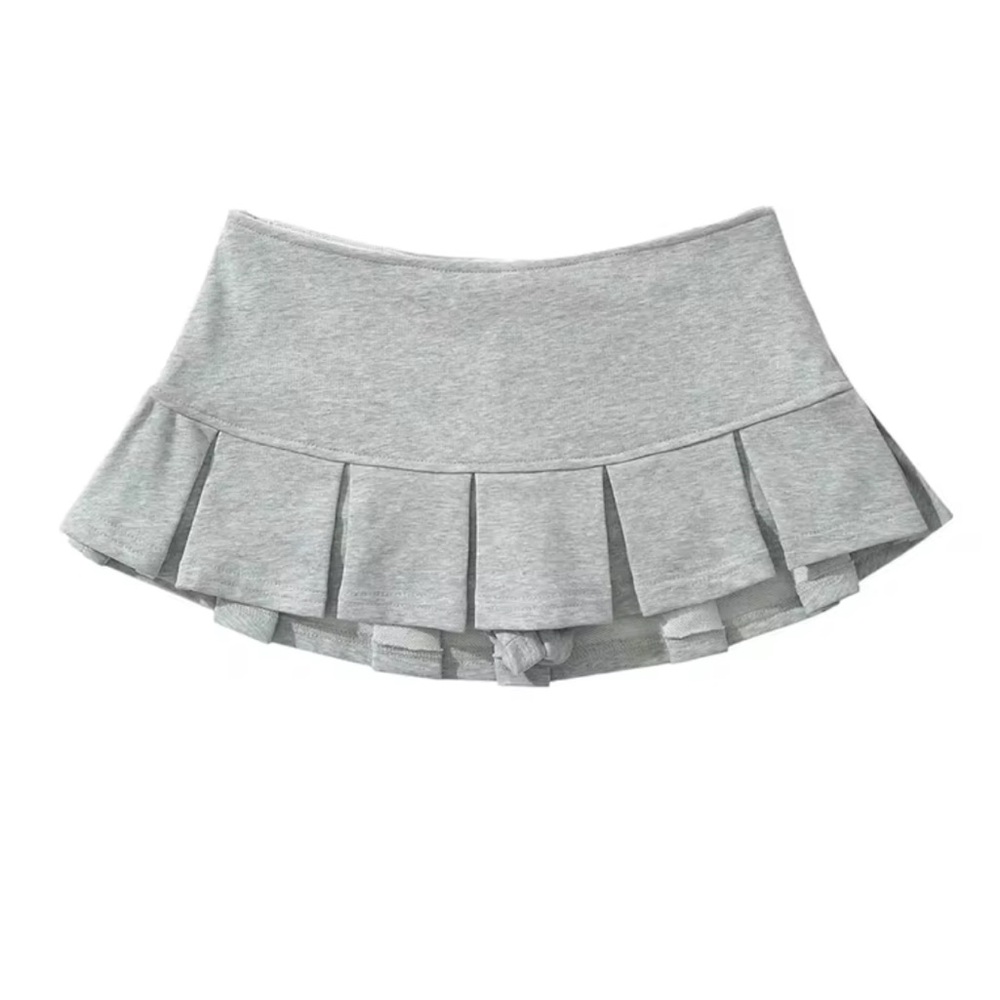 Gray mini skirt